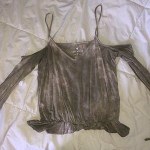 Green Acid Washed American Eagle Shirt